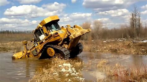 heavy equip stuck in mud